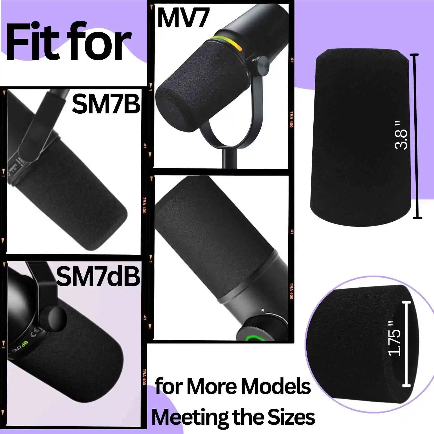SM7 Mic Cover Pop Filter for S - Shure Mic Sm7B ulasan dan harga