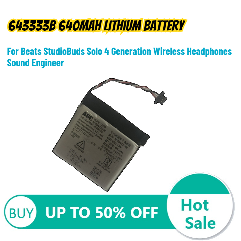 643333B 640mah Lithium Battery - Beats Headphone Solo 4 ulasan dan harga