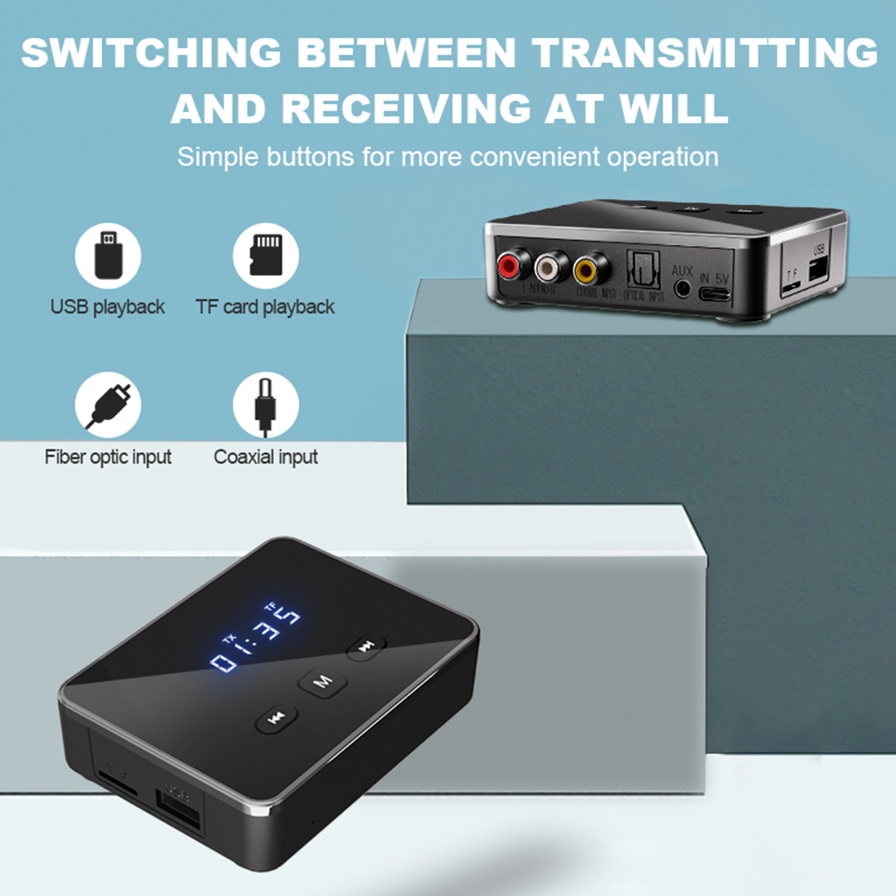BT 5.4 Transmitter Receiver wi - Bluetooth Adapter Receiver ulasan dan harga