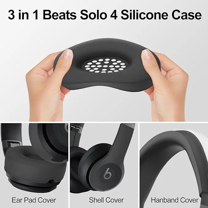 【3 in 1】 Solo 3/4 Silicone Cas - Beats Headphone Solo 4 ulasan dan harga