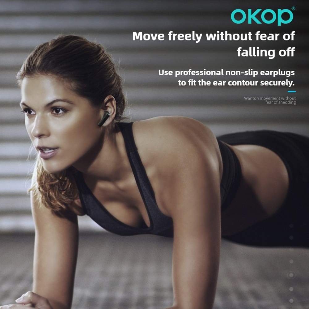OKOP AI Headset,Wireless Bluet - Noise Cancelling Headphone ulasan dan harga