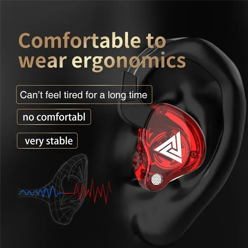 Original QKZ AK6 Copper Driver - Wired Earphone Mic ulasan dan harga