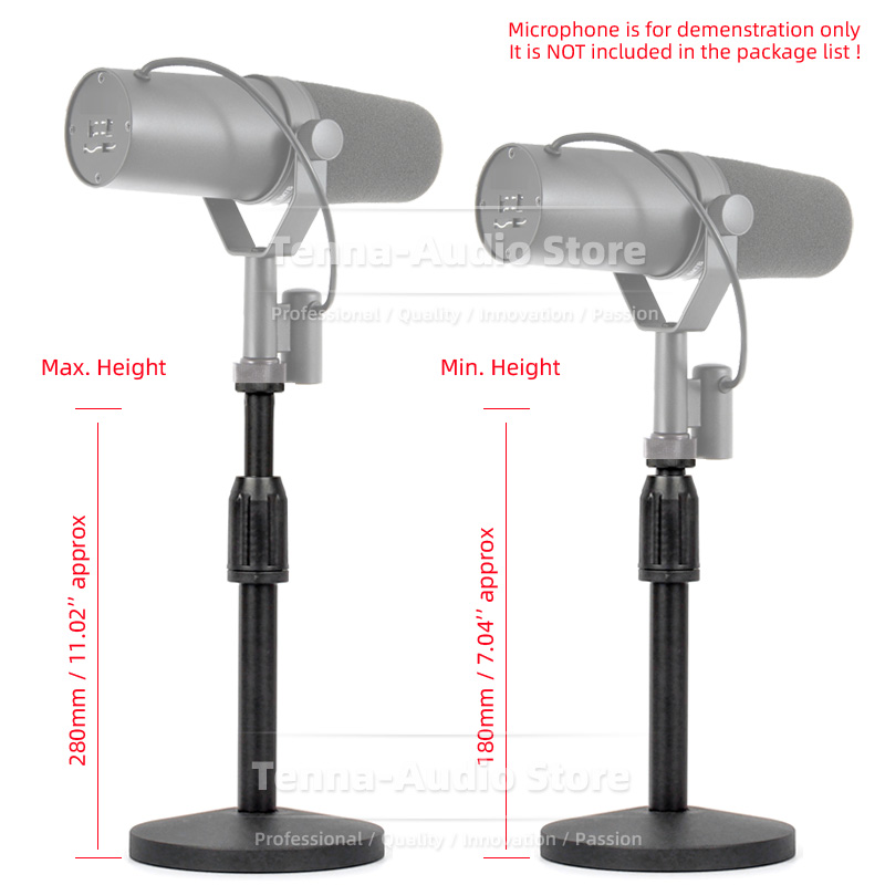 Desktop Mic Boom Rack Mount Co - Shure Mic Sm7B ulasan dan harga