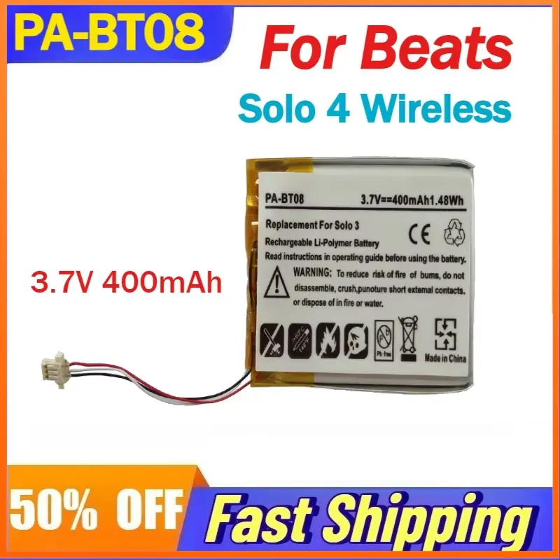 PA-BT08 3.7V 400mAh Rechargeab - Beats Headphone Solo 4 ulasan dan harga