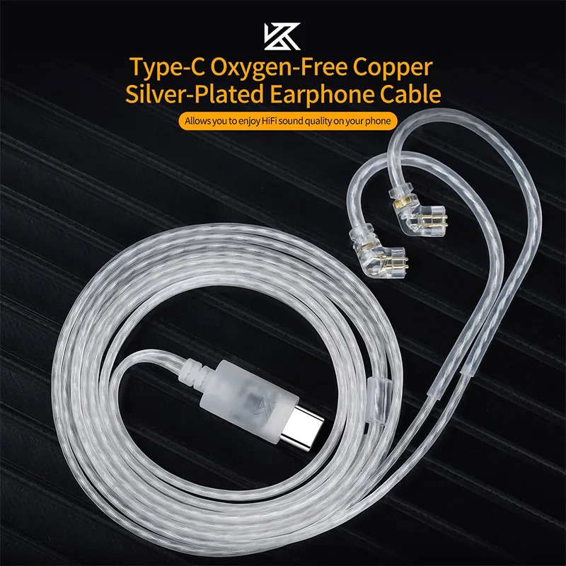 KZ Earphones Type-c 2PIN Cable - Wired Earphone Mic ulasan dan harga