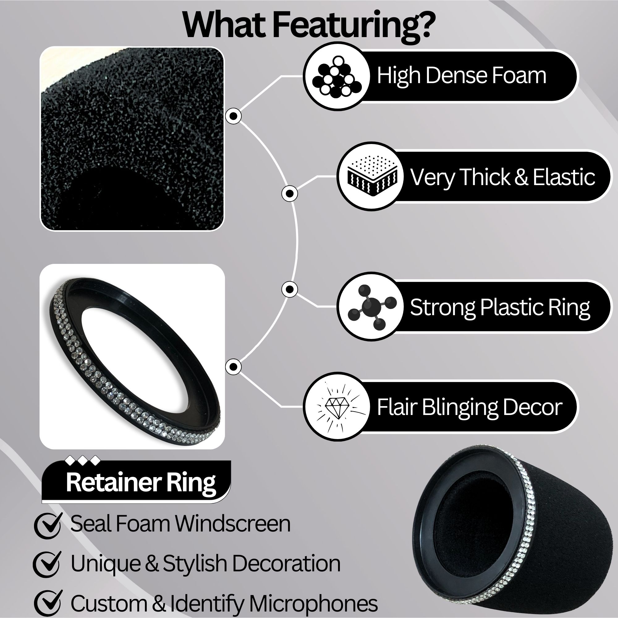 Shining MV7 Pop Filter for Shu - Shure Mic Sm7B ulasan dan harga